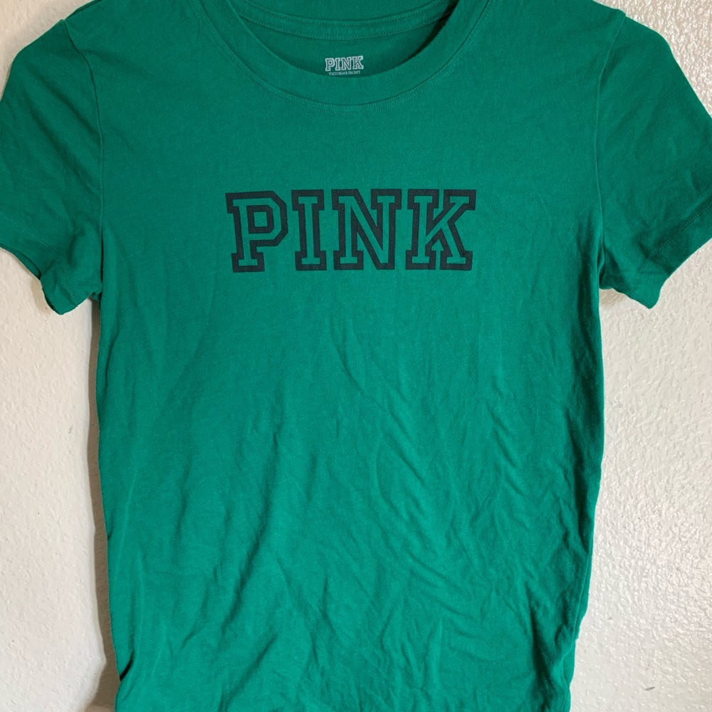 PINK green tee